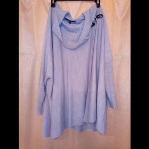 Gray Cowl Neck Sweater